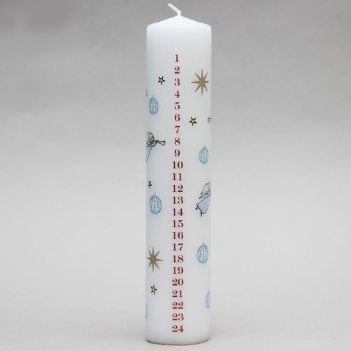 White angel and stars - white,