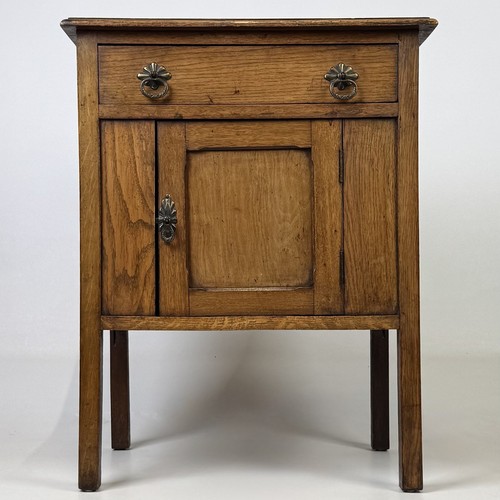 Antique 1920s oak side cabinet - antique,