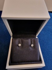 De Beers Diamond Stud Earrings ~0.12 carats