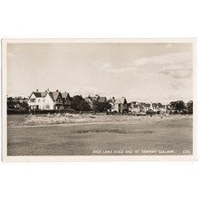GULLANE East Lothian 1st Fairway on the Golf Course RP Postcard, Postmarked 1974