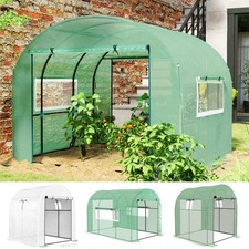 Polytunnel Greenhouse with UV-resistant PE Cover, Grow House