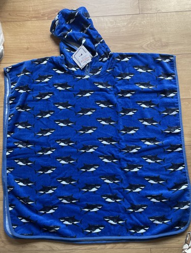 Nwt kids shark hooded blue - shark,