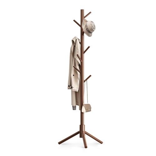 Wooden coat rack freestanding - wooden,