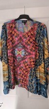 SALOOS BATWING TOP ONE SIZE - MULTICOLOURED - VERY PRETTY - GREAT CONDITION