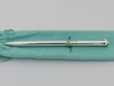 Tiffany & Co Sterling Silver Enamel T Clip Ballpoint Pen Price Includes US Tarif