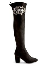 Just Fab Adina Over The Knee Heeled Boots Black UK 8 EU 41 Rrp £74.95 LN08 NN 01