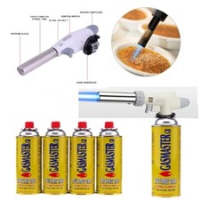 Butane Gas Blow Torch Burner Welding Auto Ignition Soldering BBQ Flame Thrower