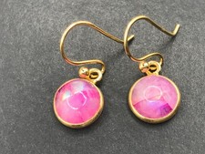 Pink rainbow moonstone round