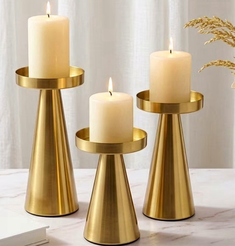 Set gold brushed metal - of, 3