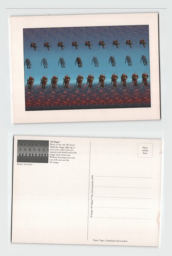 Postcard 1994 3d magic - 3d,