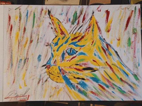 Bud signed original - original, abstract
