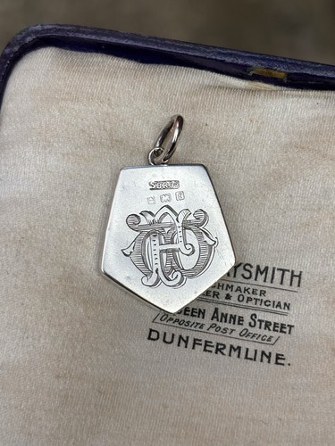 Antique sterling silver - sterling, shield