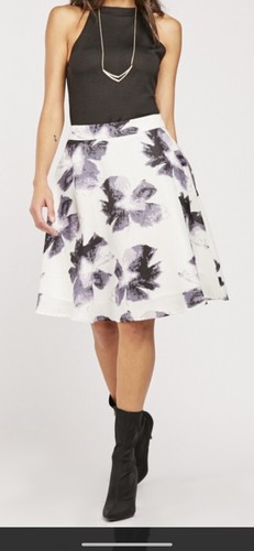 White grey floral - floral, swing
