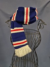 Retro Football Scarf, Navy