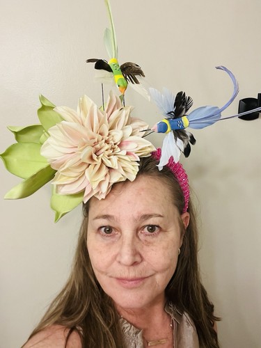 Hat fascinator large - fascinator,