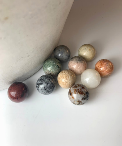 Set stone marbles - 10,