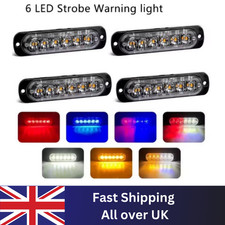 6 LED Car Strobe Grille Lights