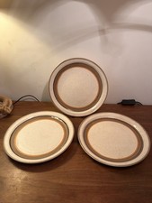 3x MCM Dinner Plates Beige