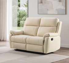 CREAM Italian Leather 2 Seater