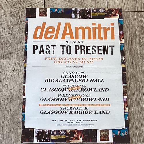 Del amitri concert poster - concert,