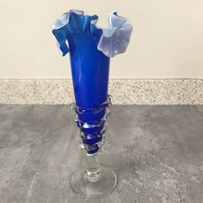 Old Blue & White Cased Vase