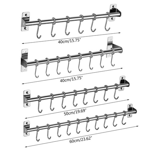 Kitchen utensil rail mug hooks - rail,