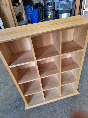Rubber wood dvd storage - rubber,