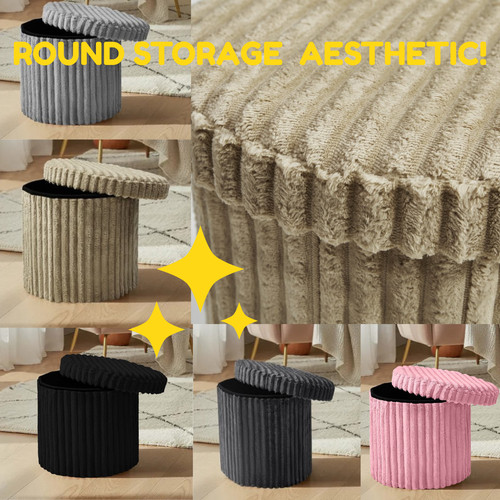Round ribbed storage box - storage,