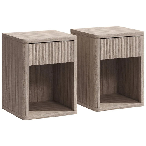 Set bedside tables fluted - set,
