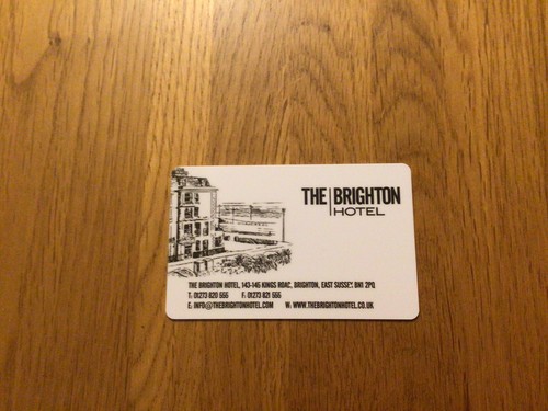The brighton hotel key card - the,