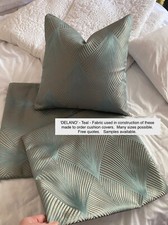 ART DECO CUSHION COVERS X3. BED PILLOWS, LUXURY LIVING ROOM SCATTER CUSHIONS,