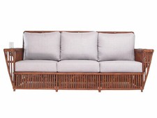 Walnut Rattan Living Room