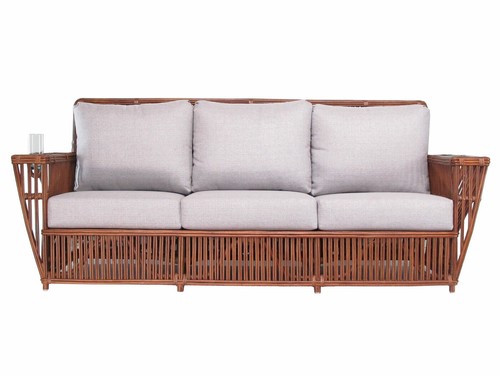 Walnut rattan living - rattan,