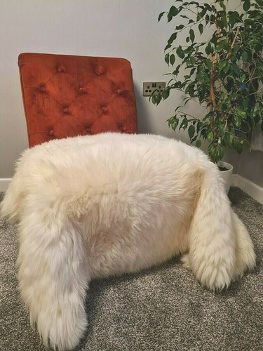 Real sheepskin rug natural - real,