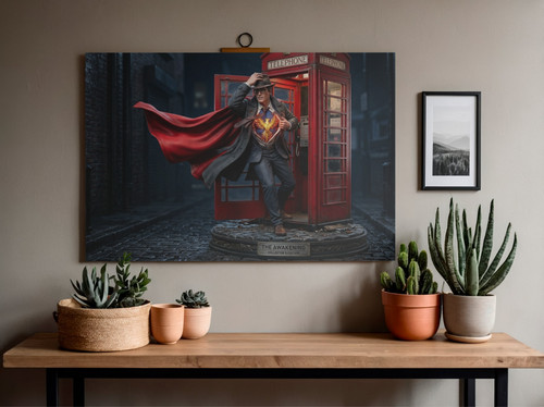 Superhero red cape london - superhero,