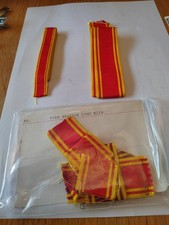 Fire Service LSGC Full Size & Miniature Medal Ribbons LSGC E11R. Mint. 