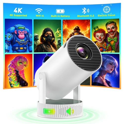 Battery powered projector - powered,