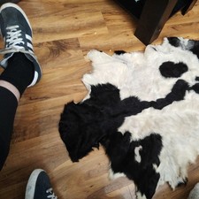 Luxury Goat hide Rug Hair on