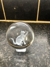 Crystal Ball With Cat Detail
