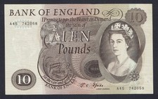 GB QEII - 1967 FFORDE B316 - £10 TEN POUNDS BANKNOTE - BETTER GRADE NOTE