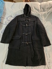 Linear Men's Duffel Coat Black Size Small