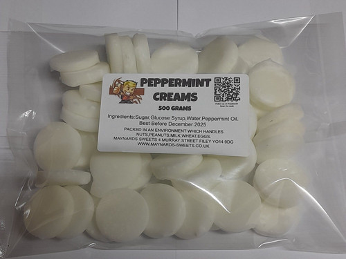 Fondant peppermint creams 500g - fondant,