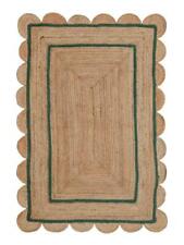 Scallop Jute Rug Braided Style