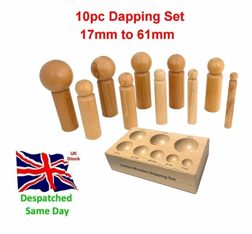 10pc wooden dapping - 10pc, set