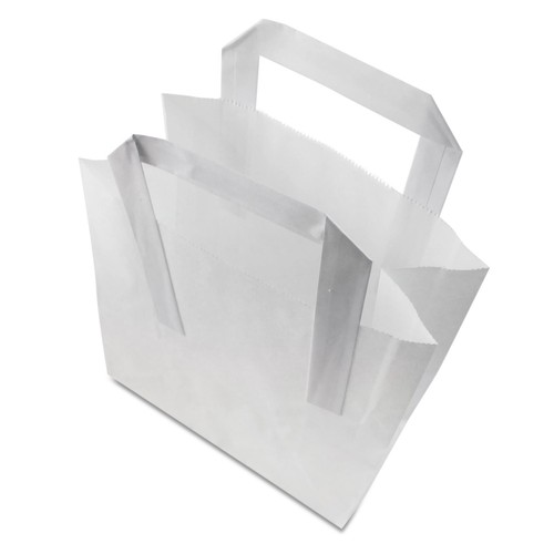 White paper carrier bags small - bags,