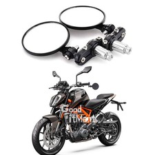 Folding 7/8" Motorcycle Bar End Rearview Mirrors For 125 200 390 690 890 1290