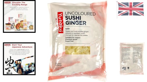Sushi ginger uncoloured kg - sushi, uncoloured: