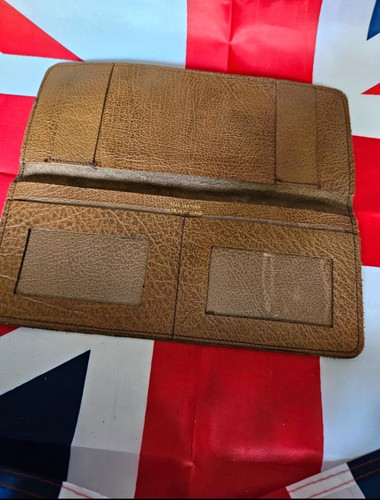 Vintage genuine leather - genuine, tan