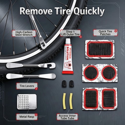 Bicycle puncture repair kit - bicycle,