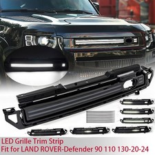 NEW BLACK LED LIGHT FRONT GRILLE FOR 2020+ LAND ROVER DEFENDER 90 110 130 L663